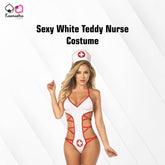 Kaamastra Sexy White Teddy Nurse Costume